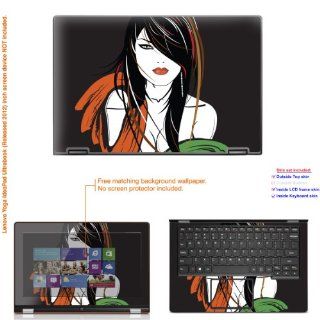 Decalrus   Matte Decal Skin Sticker for LENOVO IdeaPad Yoga 11 11S Ultrabooks with 11.6" screen (IMPORTANT NOTE compare your laptop to "IDENTIFY" image on this listing for correct model) case cover Mat_yoga1111 184 Computers & Accessor
