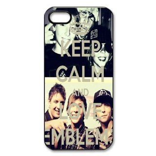 Band "Emblem3 Emblem 3" Protective Hard Case Cover Skin for Apple iPhone 5/5s  1 Pack   Black/White   2  Perfect Gift for Christmas Cell Phones & Accessories