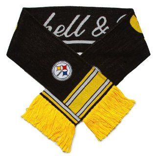 NFL Mitchell & Ness Pittsburgh Steelers Black Gold Vintage NFL Scarf  Sports Fan Outerwear Jackets  Sports & Outdoors
