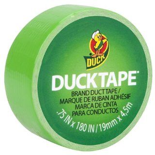 Duck Brand Colored Duct Tape 3/4" X 5YD (180inches) Mini Rolls   Small & Compact Single Rolls (Mini Green): Sports & Outdoors
