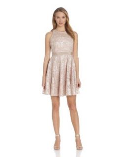 Taylor Dresses Womens Sleeveless Lace Fit and Flare Dress