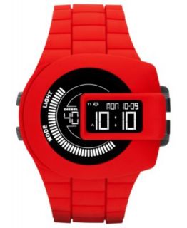Diesel Watch, Red Silicone Strap 48x43mm DZ1351   Watches   Jewelry & Watches