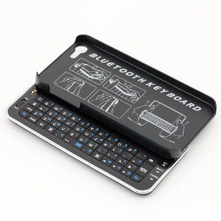 SUPERNIGHT (TM) Ultra Thin Slide Out Wireless Bluetooth Keyboard Case Cover for Apple iPhone 5 5G Black Backlit Slim: Cell Phones & Accessories