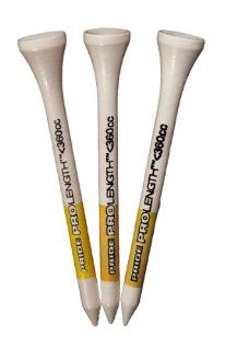 Pride Professional Tee System ProLength Tee, 2 3/4 Inch   175 Count (Yellow on White) : Golf Tees : Sports & Outdoors