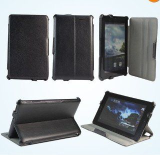 Smart Ultra thin Premium PU Leather Case Cover for Asus MemoPad ME172 ME172V 7" (Black): Computers & Accessories