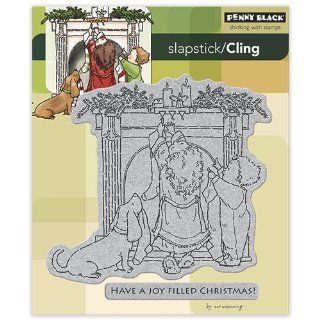 Penny Black 40 172 Joy Filled Christmas Cling Rubber Stamp