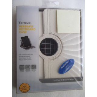 Targus Versavu Rotating Keyboard Case and Stand for iPad 3 and 4, Bone White (THZ171US): Computers & Accessories