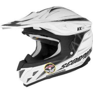 Scorpion Spike VX 34 MX Motorcycle Helmet   White / Small: Automotive