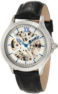 Stuhrling Original Men's 167.33152 Classic Delphi Priam Automatic Skeleton Silver Tone Watch: Watches