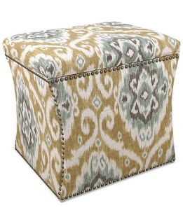 Burbank Upud Opal Fabric Storage Ottoman, Direct Ship   Furniture