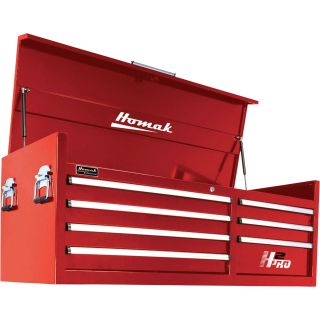 Homak H2PRO 56in. 7-Drawer Top Tool Chest — 55 3/4in.W x 21 3/4in.D x 20 3/4in.H  Tool Chests
