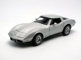 Chevrolet Corvette 25th Anniversary '78 (Silver) (Diecast model) Toys & Games