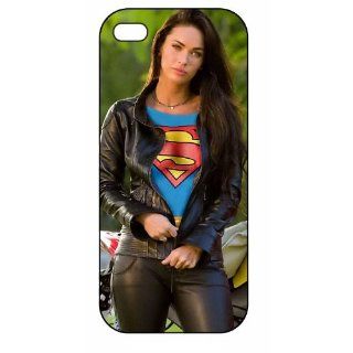 Megan Fox, Superman Logo, iPhone 5 Premium Plastic Case 164, Aluminium Layer, Movie Theme Shell, Cover: Cell Phones & Accessories