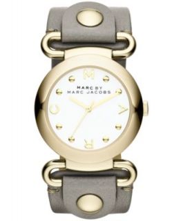 Marc by Marc Jacobs Watch, Womens Smooth Black Leather 36mm MBM1225   Watches   Jewelry & Watches