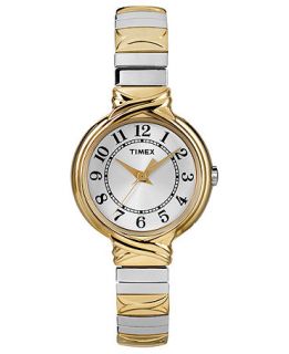 Timex Watch, Womens Two Tone Stainless Steel Expansion Bracelet 26mm T2N979UM   Watches   Jewelry & Watches