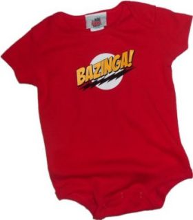The Big Bang Theory   Bazinga Baby Onesie: Infant And Toddler Rompers: Clothing