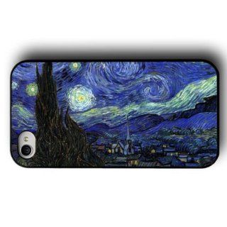The Starry Night Hard Snap on Case Cover for Apple Iphone 4 Iphone 4s Cellphone Case Cell Phones & Accessories