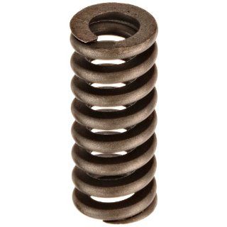 Heavy Duty Compression Spring, Chrome Silicon Steel Alloy, Inch, 0.75" OD, 0.125 x 0.165" Wire Size, 1.75" Free Length, 1.487" Compressed Length, 157.8lbs Load Capacity, 600lbs/in Spring Rate (Pack of 5)