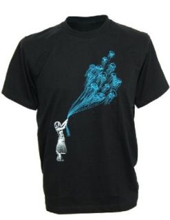 SODAtees banksy Jelly Fish underwater balloon Men's T SHIRT graphic tee: Clothing