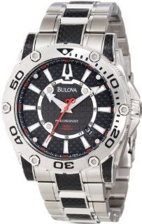 Bulova Men's 96B156 Precisionist Champlain Black carbon fiber Watch: Bulova: Watches