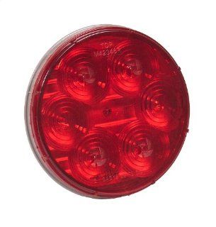 Maxxima M42346R Lightning Red 4" Round  Stop Tail Turn Light Automotive