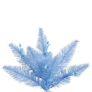 Sky Blue Slim Fir Artificial Christmas Tree with 400 Mini Lights