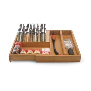 Axis 143 Bottle and Jar Drawer Organizer, Natural Wood   Storage And Organization Products