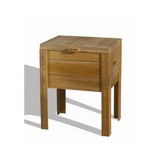Cypress Wood 68qt. Deck Box Cooler : Wooden Coolers : Patio, Lawn & Garden
