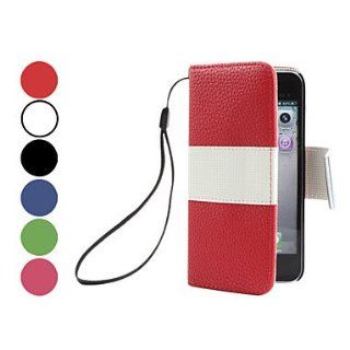 Magnetic Buckle PU Leather Case with Card Slot for iPhone 5/5S (Assorted Colors) ( Color : Rose ) : Cell Phone Carrying Cases : Sports & Outdoors