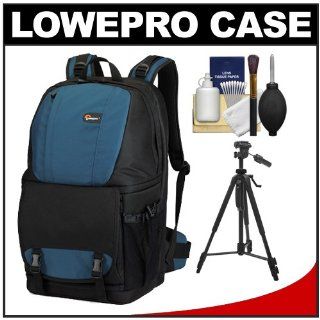 Lowepro Fastpack 350 Backpack Digital SLR Camera Case (Arctic Blue) + Tripod + Accessory Kit for Canon EOS 70D, 6D, 5D Mark III, Rebel T3, T5i, SL1, Nikon D3100, D3200, D5200, D7100, D600, D800, Sony Alpha A65, A77, A99 : Camera & Photo