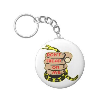 Gadsden Snake Don't Tread On Me Tattoo Key Chains