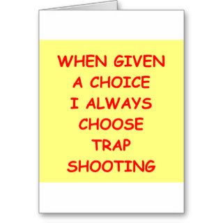 trap shooting greeting cards