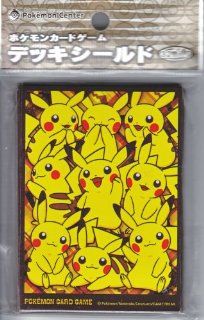 Pikachu Deck Sleeves 32 Pieces   Pokemon Center Black & White BW Card Protector TCG CCG Nintendo Japan: Toys & Games