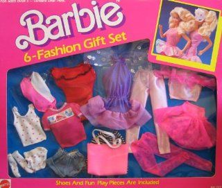 Barbie 6 Fashion Gift Set w Shoes & Fun Play Pieces! (1989 Arco Toys, Mattel): Toys & Games