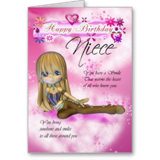 Birthday card for Niece, Moonies Cutie Pie collect