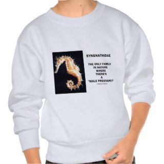 Syngnathidae Only Family In Nature Male Pregnancy Pullover Sweatshirt