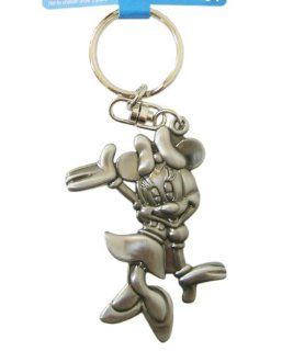 Disney Minnie Mouse Keychain Metal Plate Key Ring: Toys & Games