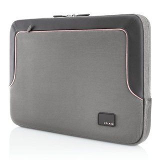 Belkin Evo Sleeve/Case   Fits Laptops, Netbooks, Tablets with Screen Sizes Up to 10 inches (Gray/Pink) F8N310 122 DL, A3646475: Computers & Accessories