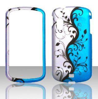 2D Blue Vines Samsung Stratosphere i405 Verizon Case Cover Hard Phone Case Snap on Cover Rubberized Touch Faceplates: Cell Phones & Accessories
