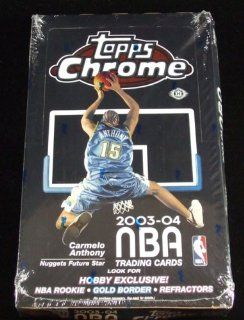 2003 04 Topps Chrome Basketball Unopened Hobby Box : Sports Related Trading Cards : Sports & Outdoors