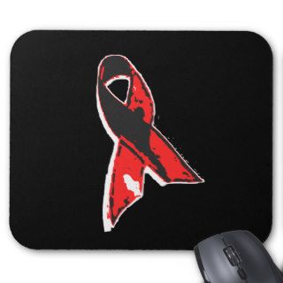 AIDS RIBBON ART MOUSE PADS