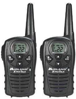Midland LXT118 22 Channel GMRS with 18 Mile Range, E Vox, and Channel Scan (Pair) : Frs Two Way Radios : Car Electronics