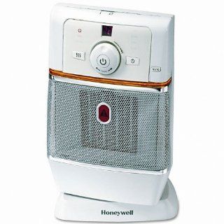 Honeywell 1500W Oscillating Ceramic Heater 7 1/4 X 9 1/8 X 13 7/8 Chrome/Gray Electronic Control: Home & Kitchen