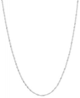 14k White Gold Necklace, 20 Adjustable Chain   Necklaces   Jewelry & Watches