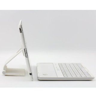 Specam White Wireless Bluetooth Keyboard 360 Degree Rotating Case Cover Stand for iPad 2 3 4: Computers & Accessories
