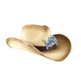 NFL Detroit Lions Women's Cowboy Hat, Ombre : Sports Fan Novelty Headwear : Clothing
