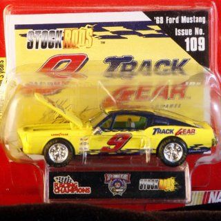 Racing Champions   Stock Rods Series   3.25 inch Replica   NASCAR 50th Anniversary Limited Edition   Jeff Burton #9   1968 Ford Mustang   Track Gear   Issue #109 Toys & Games