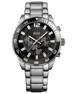 Hugo Boss Watch, Mens Chrongraph Origin Stainless Steel Bracelet 46mm 1512928   Watches   Jewelry & Watches