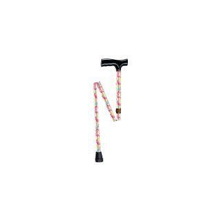 Adjustable Aluminum Folding Cane/Walking Stick Blossom Pink: Health & Personal Care