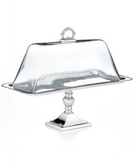 CLOSEOUT! Godinger Serveware, Rectangular Tray with Glass Dome   Serveware   Dining & Entertaining